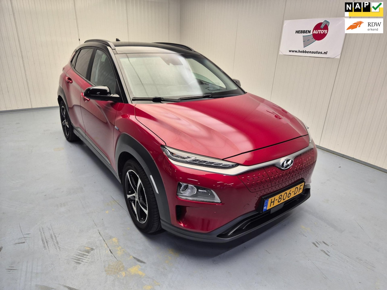 Hyundai Kona Electric - EV Premium 64 kWh Navi Camera Leer Ecc Cruise - AutoWereld.nl