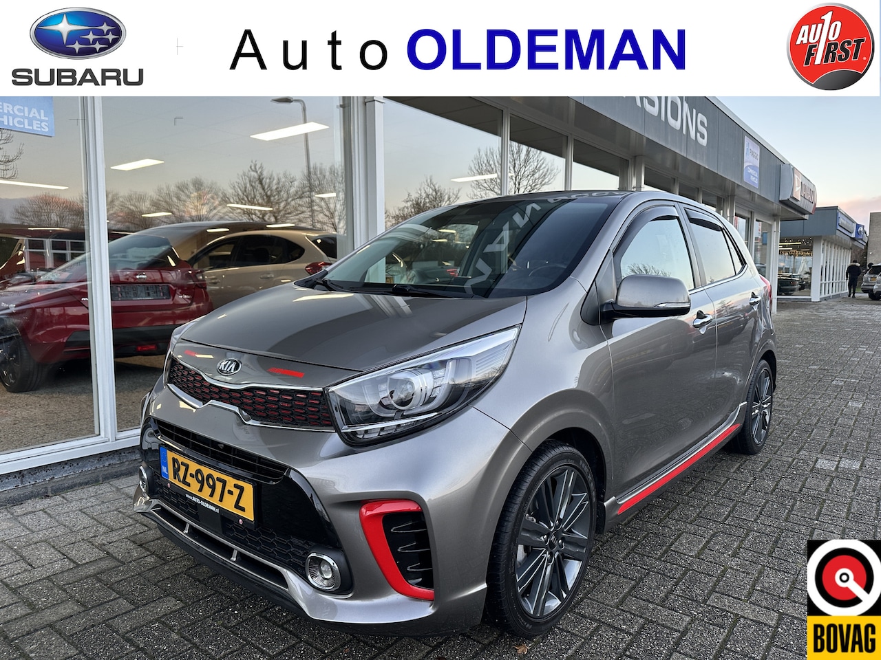 Kia Picanto - 1.2 CVVT GT-Line LEDER,NAVI,CLIMA,CRUISE,CARPLAY - AutoWereld.nl