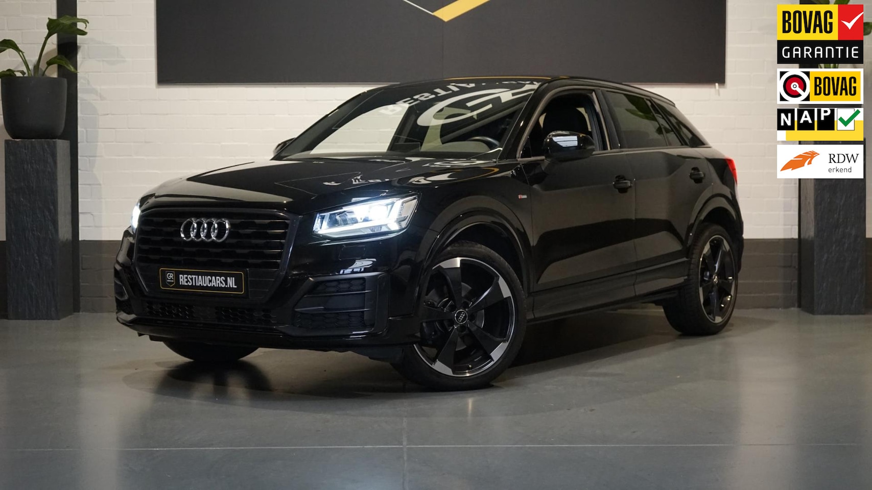 Audi Q2 - 35 TFSI 3x S-Line BLACK OPTIK-CLIMA-DRIVE SELECT-FULL LED-HALF LEDER-KEYLESS-NAVI-STANDKAC - AutoWereld.nl