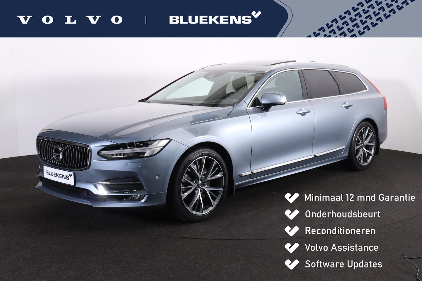 Volvo V90 - T5 Inscription - Panorama/schuifdak - IntelliSafe Assist & Surround - 360º Camera - Adapti - AutoWereld.nl