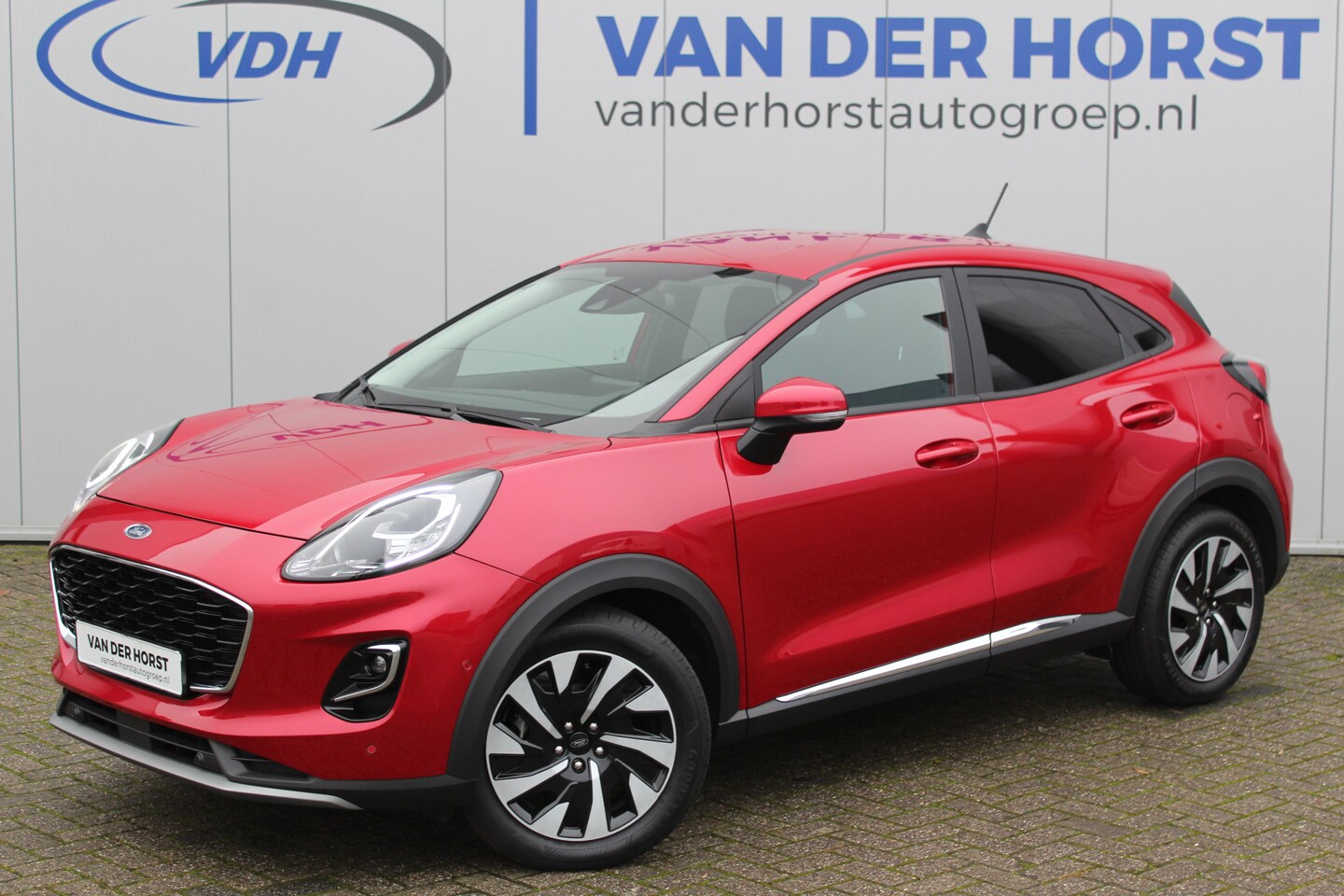 Ford Puma - 1.0-125pk EcoBoost Mild-Hybrid Titanium. Fabrieksgarantie t/m 09-05-2027 ! Volautm. airco, - AutoWereld.nl