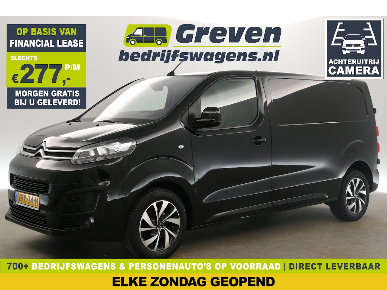 Citroën Jumpy - 2.0 BlueHDI L2H1 Airco 360Camera Cruise Carplay Navi LED PDC 3 Persoons 17''LMV Trekhaak - AutoWereld.nl