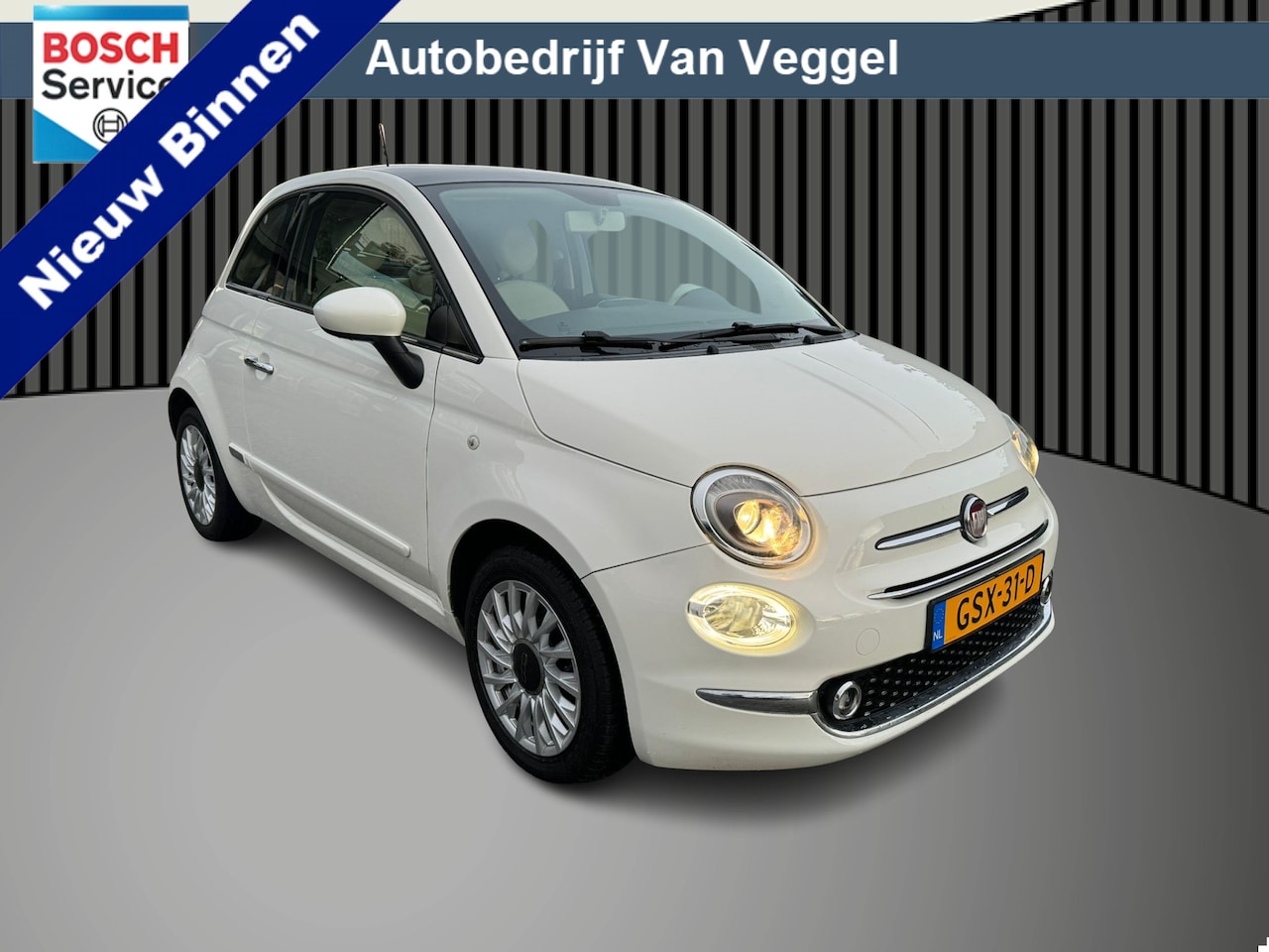 Fiat 500 - 1.2 Lounge panorama dak, airco, carplay - AutoWereld.nl