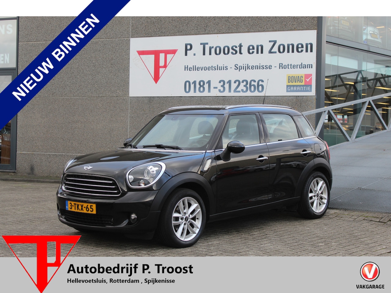 MINI Countryman - Mini 1.6 One Business Line Automaat Airco/Navigatie/Cruise Control/Leder Bekleding/Bluetoo - AutoWereld.nl