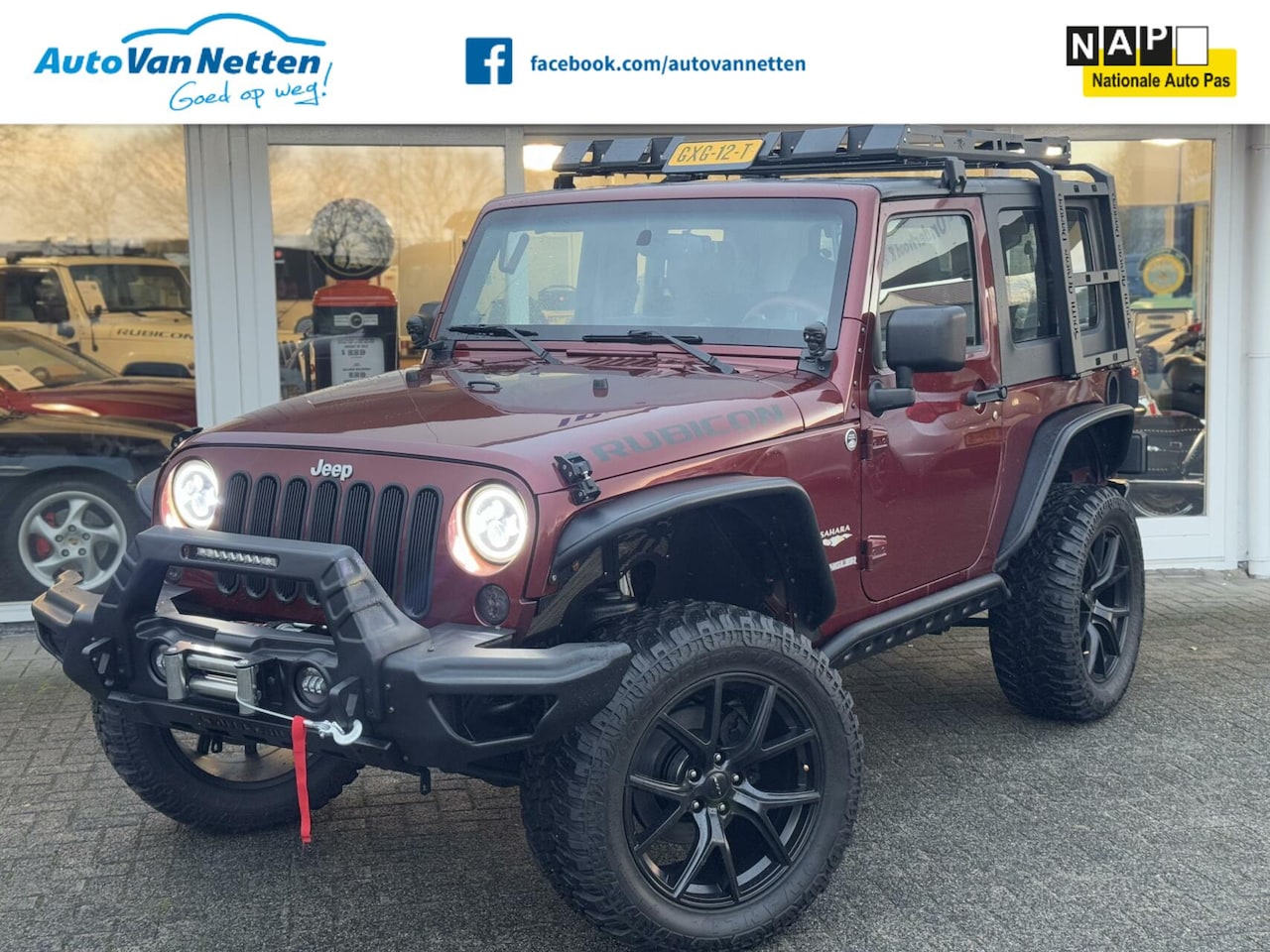 Jeep Wrangler - RUBICON 3.8 V6 4x4 6 bak,Airco,Cruise,20"lmv,Xenon,Led,Cameras - AutoWereld.nl