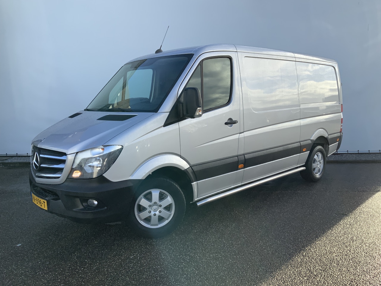 Mercedes-Benz Sprinter - 313 2.2 CDI 366 L2 H1 Airco Cruise Navi 3 Zits Alu Velg Side Bar Trekhaak 2800 Euro 5 - AutoWereld.nl