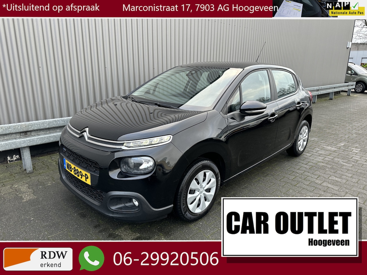 Citroën C3 - 1.2 PureTech Feel 105g 123Dkm.NAP, Clima, Navi, CC, PDC, nw. APK – Inruil Mogelijk – - AutoWereld.nl