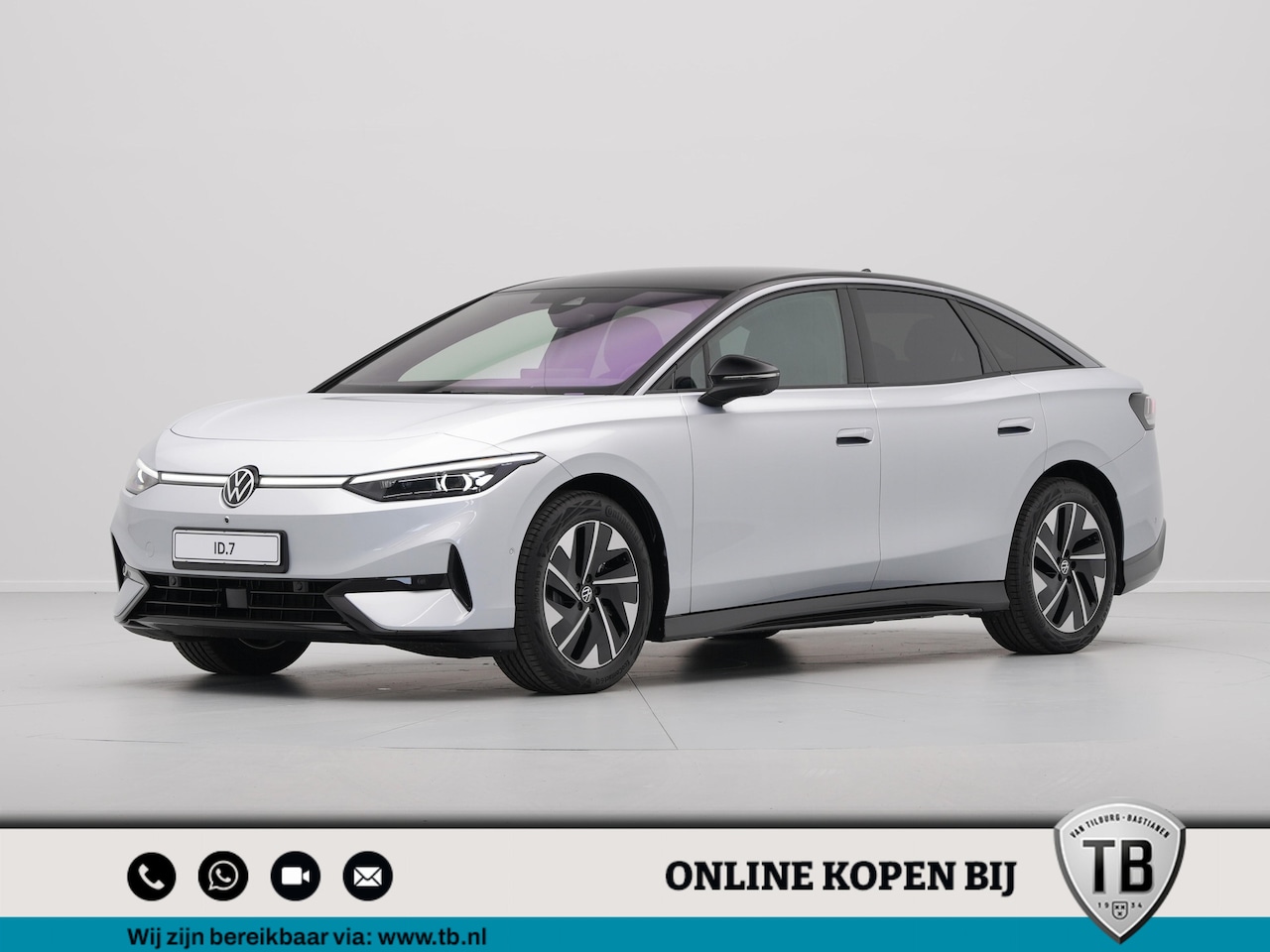 Volkswagen ID.7 - 77 kWh Elektromotor 286 1AT Pro Business | 'App-Connect' draadloze smartphone integratie | - AutoWereld.nl