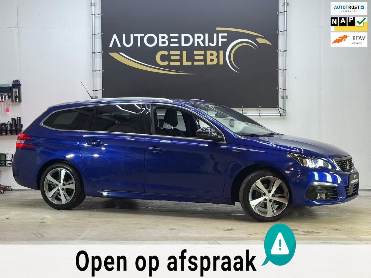 Peugeot 308 SW - 1.2 PureTech GT-line 2018 BLAUW CARPLAY|DHOEK - AutoWereld.nl