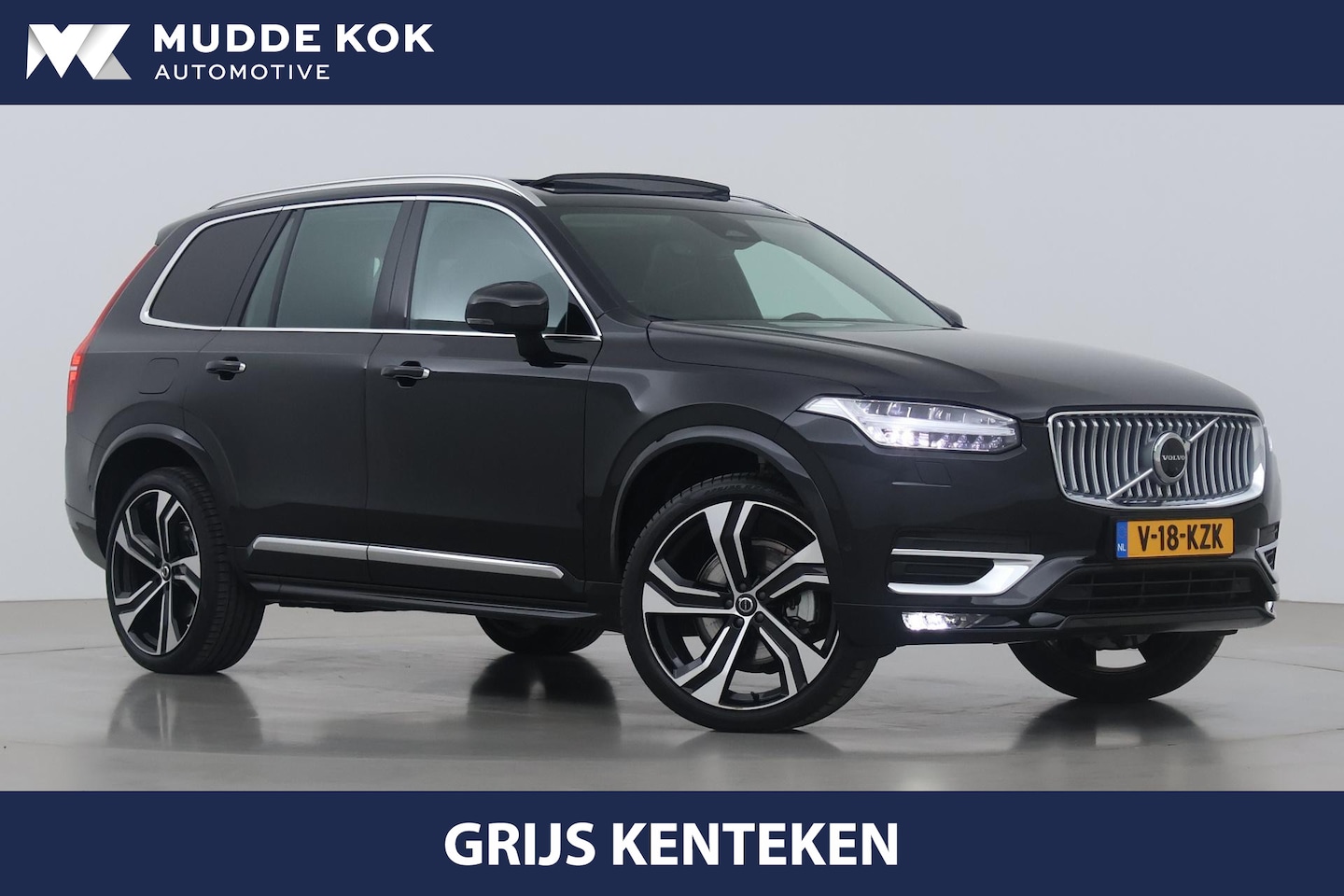 Volvo XC90 - B5 Ultimate Bright | GRIJS KENTEKEN | Panoramadak | 22 Inch | Head-Up | 360° Camera | ACC - AutoWereld.nl