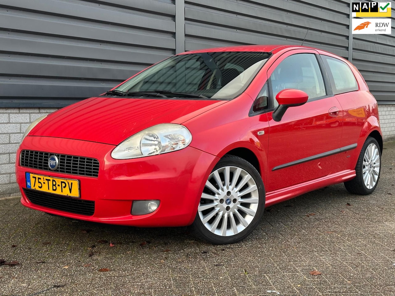 Fiat Grande Punto - 1.4-16V Sport airco apk NAP!! - AutoWereld.nl