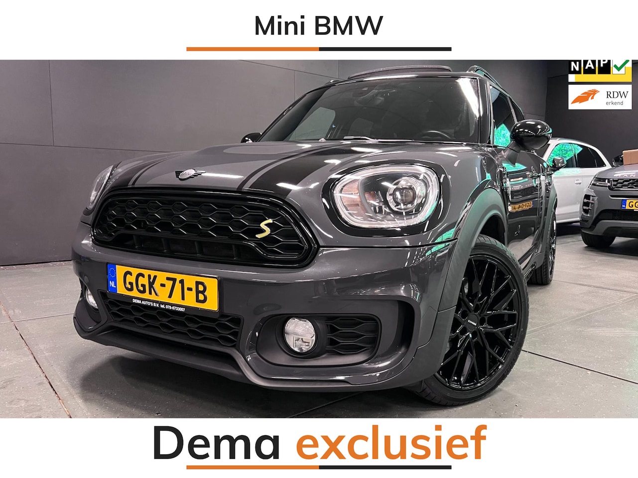 MINI Countryman - 2.0 Cooper S E ALL4 JCW-PAKKET BLACK-LINE FULL-OPTION/// - AutoWereld.nl