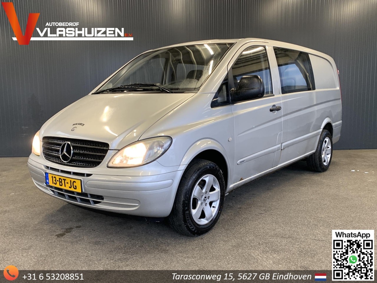 Mercedes-Benz Vito - 111 CDI 320 Lang Automaat Dubbel Cabine | € 3.450,- NETTO! | Schuifdak | Cruise | Trekhaak - AutoWereld.nl