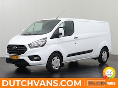 Ford Transit Custom - 2.0TDCI 130PK Lang Achterdeuren | Airco | Cruise | 3-Persoons | Betimmering