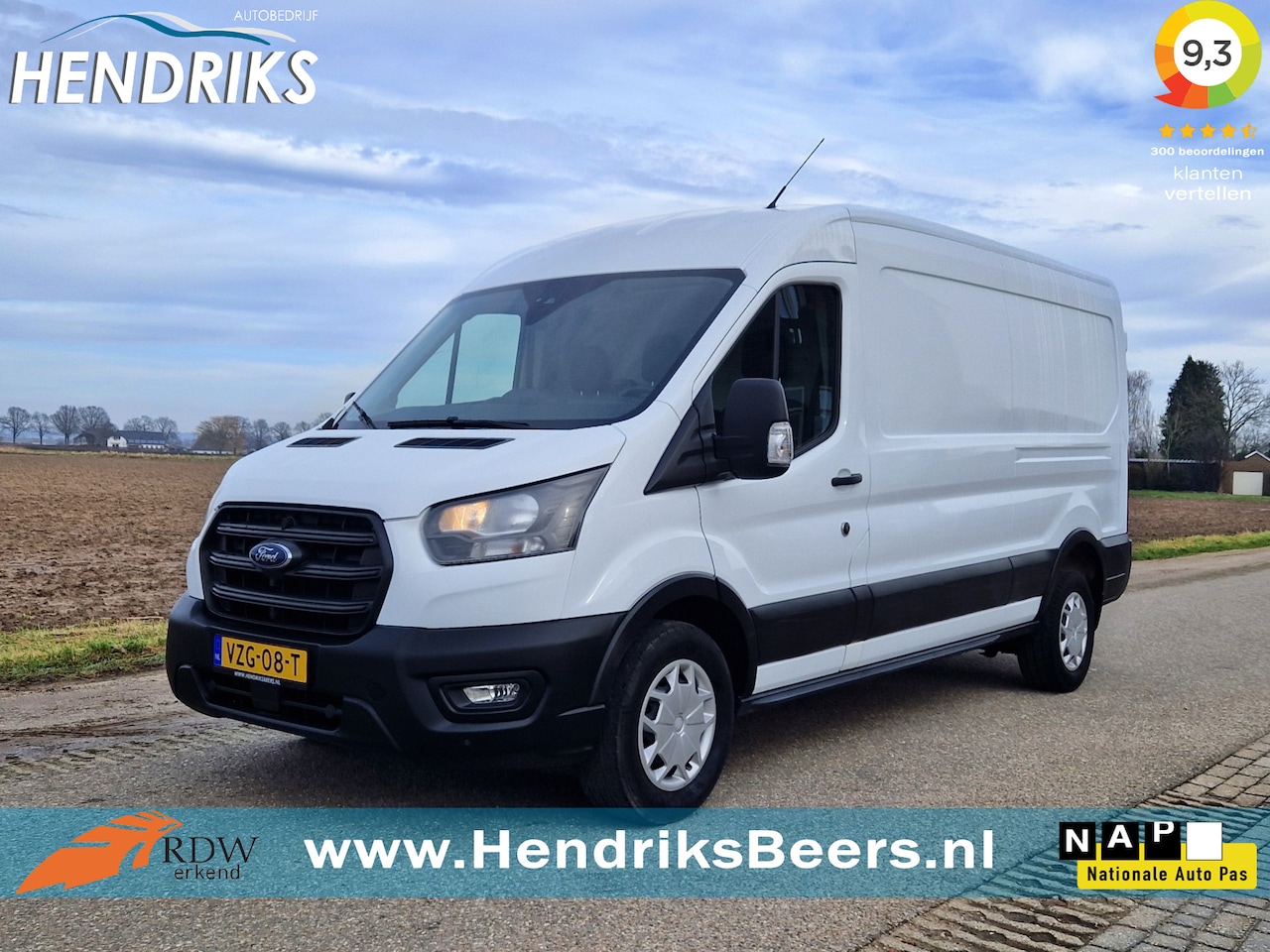 Ford Transit - 350 2.0 TDCI L3 H2 - 130 Pk - Euro 6 - Airco - Cruise Control - AutoWereld.nl