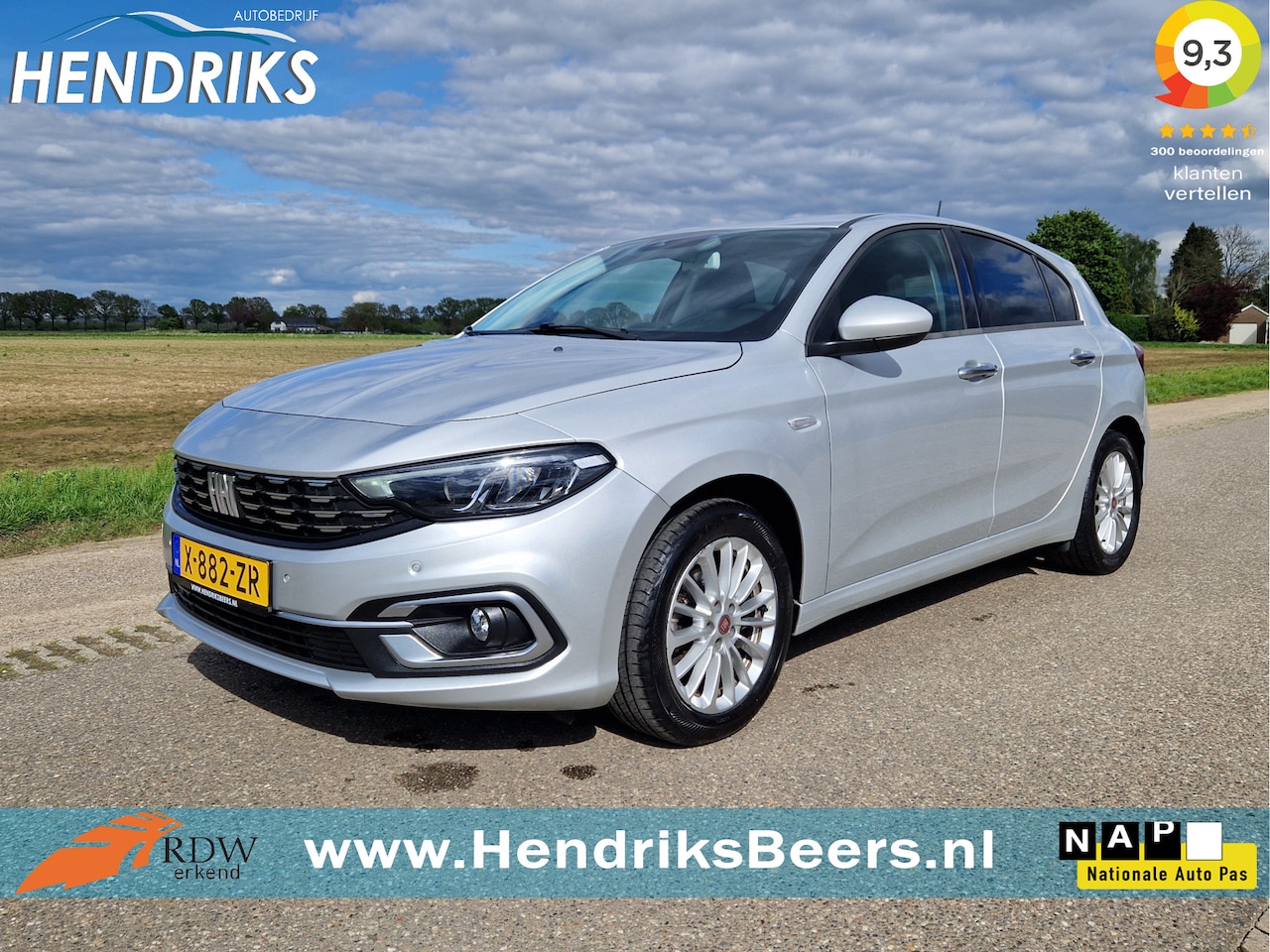 Fiat Tipo - 1.0 Life - 100 Pk - Euro 6 - Navi - ParkeerCamera - AppleCarplay AndroidAuto - AutoWereld.nl