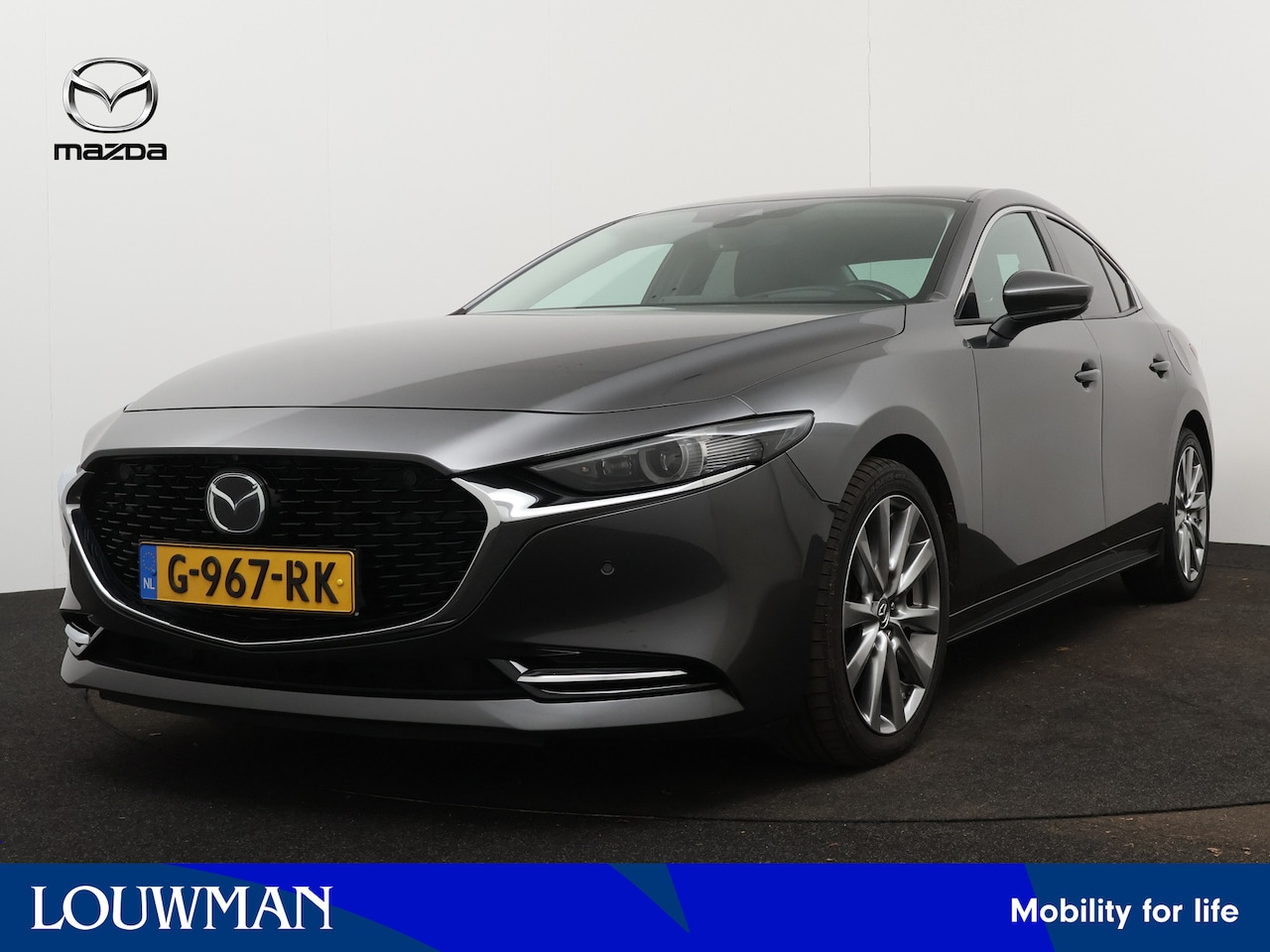 Mazda 3 - 2.0 e-SkyActiv-X M Hybrid 180 Luxury | I-Activesense | 360 Camera | Stuurwiel verwarmd | V - AutoWereld.nl