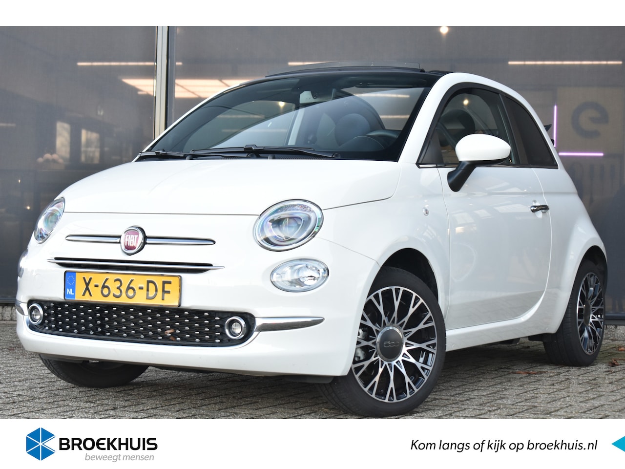 Fiat 500 C - 1.0 Hybrid Dolcevita | Navigatie | Parkeersensoren | Climate Control | 15"LMV | Cruise Con - AutoWereld.nl