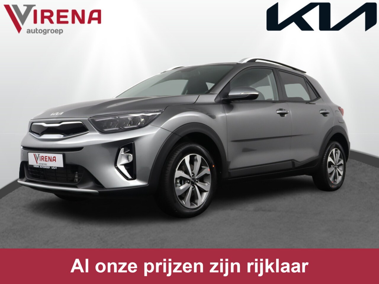 Kia Stonic - 1.0 T-GDi MHEV DynamicPlusLine - Nieuw uit voorraad leverbaar - Stoel-/stuurverwarming - C - AutoWereld.nl