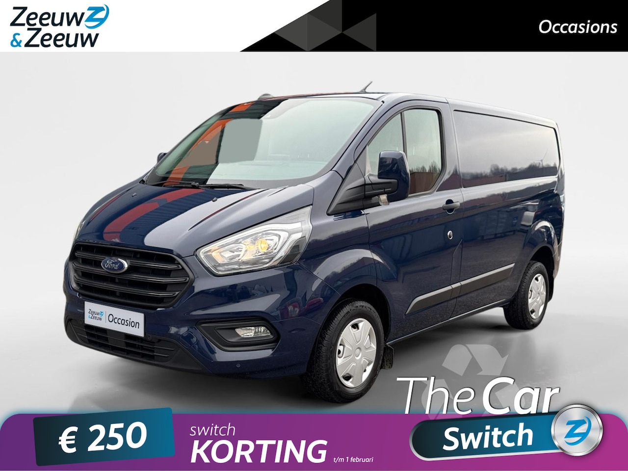 Ford Transit Custom - 280 2.0 TDCI L1H1 Trend |Navigatie|Trekhaak|Voorruitverwarming|Zeer lage km stand| Dealer - AutoWereld.nl