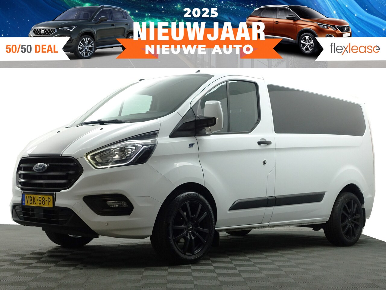 Ford Transit Custom - 280 2.0 TDCI Euro 6 L1 Sportline- 3 Pers, Xenon Led, Navi, Park Assist, Trekhaak - AutoWereld.nl