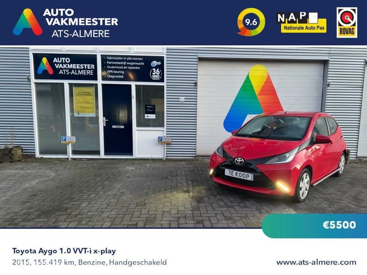 Toyota Aygo - 1.0 VVT-i x-play 1.0 VVT-i x-play - AutoWereld.nl