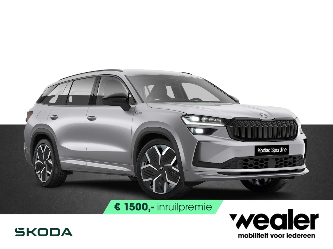 Skoda Kodiaq - Sportline Business 1.5 TSI PHEV 204 pk DSG | Automaat | Panoramadak | Trekhaak | LED Matri - AutoWereld.nl