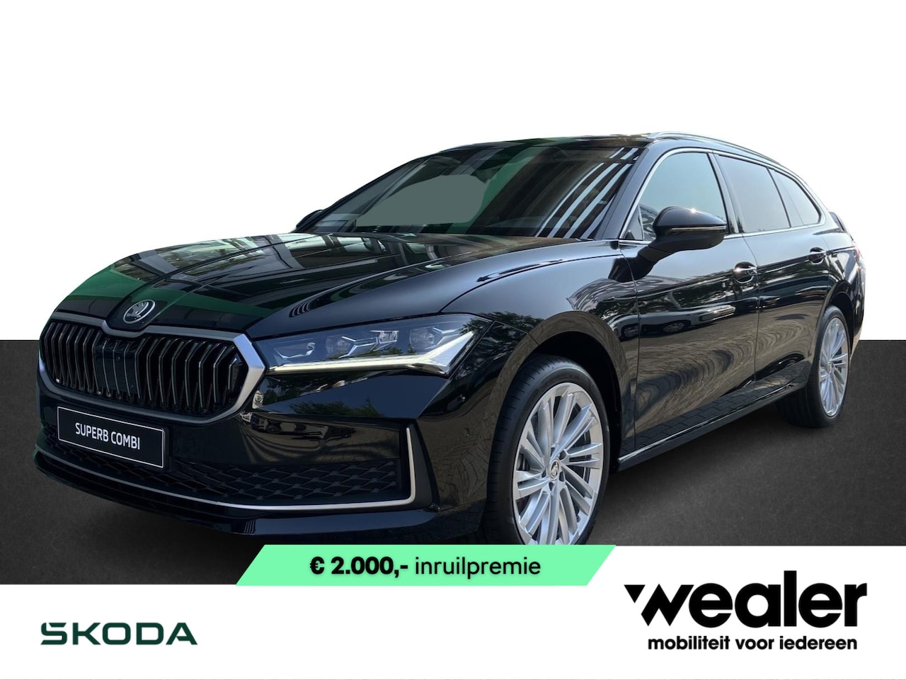 Skoda Superb Combi - First Edition 1.5 TSI m-HEV 150 pk DSG | Automaat | Panorama Dak | Navigatie | Adaptieve c - AutoWereld.nl