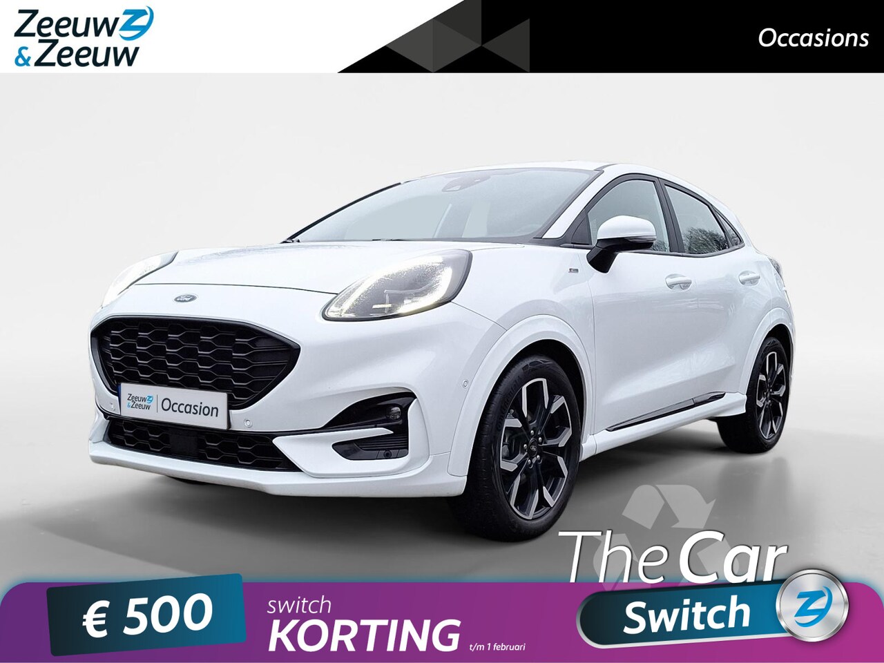 Ford Puma - 1.0 EcoBoost Hybrid ST-Line Automaat | 18" Lichtmetaal | Parkeersensoren | Navigatie | Cam - AutoWereld.nl