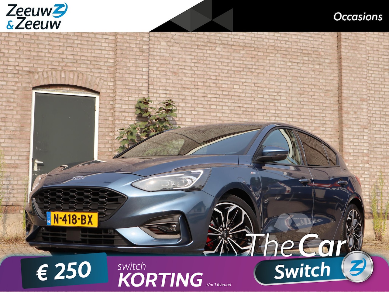 Ford Focus - 1.0 EcoBoost Hybrid ST Line X Business 125PK | Adaptieve Cruise Control | Adaptieve LED Ko - AutoWereld.nl