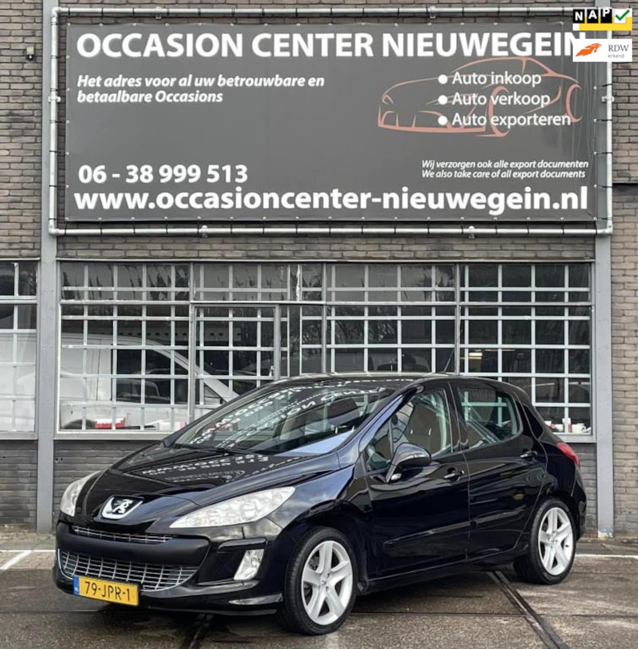 Peugeot 308 - 1.6 THP XT 2009 Zwart Airco/Navi/Pano/LMV/NAP! - AutoWereld.nl