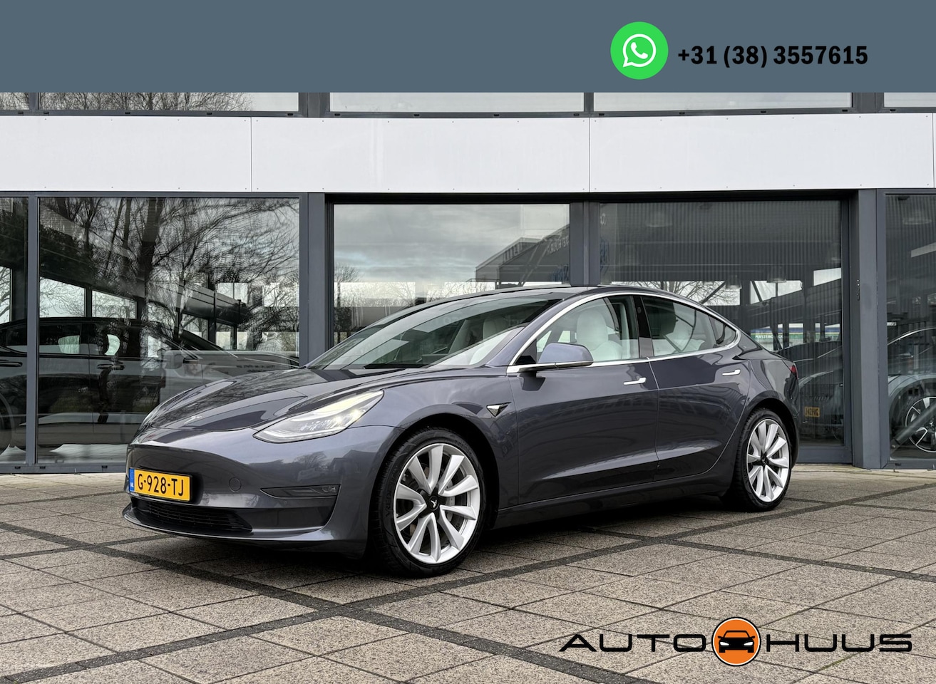 Tesla Model 3 - Long Range RWD Long Range AWD Autopilot Panorama White Leather - AutoWereld.nl