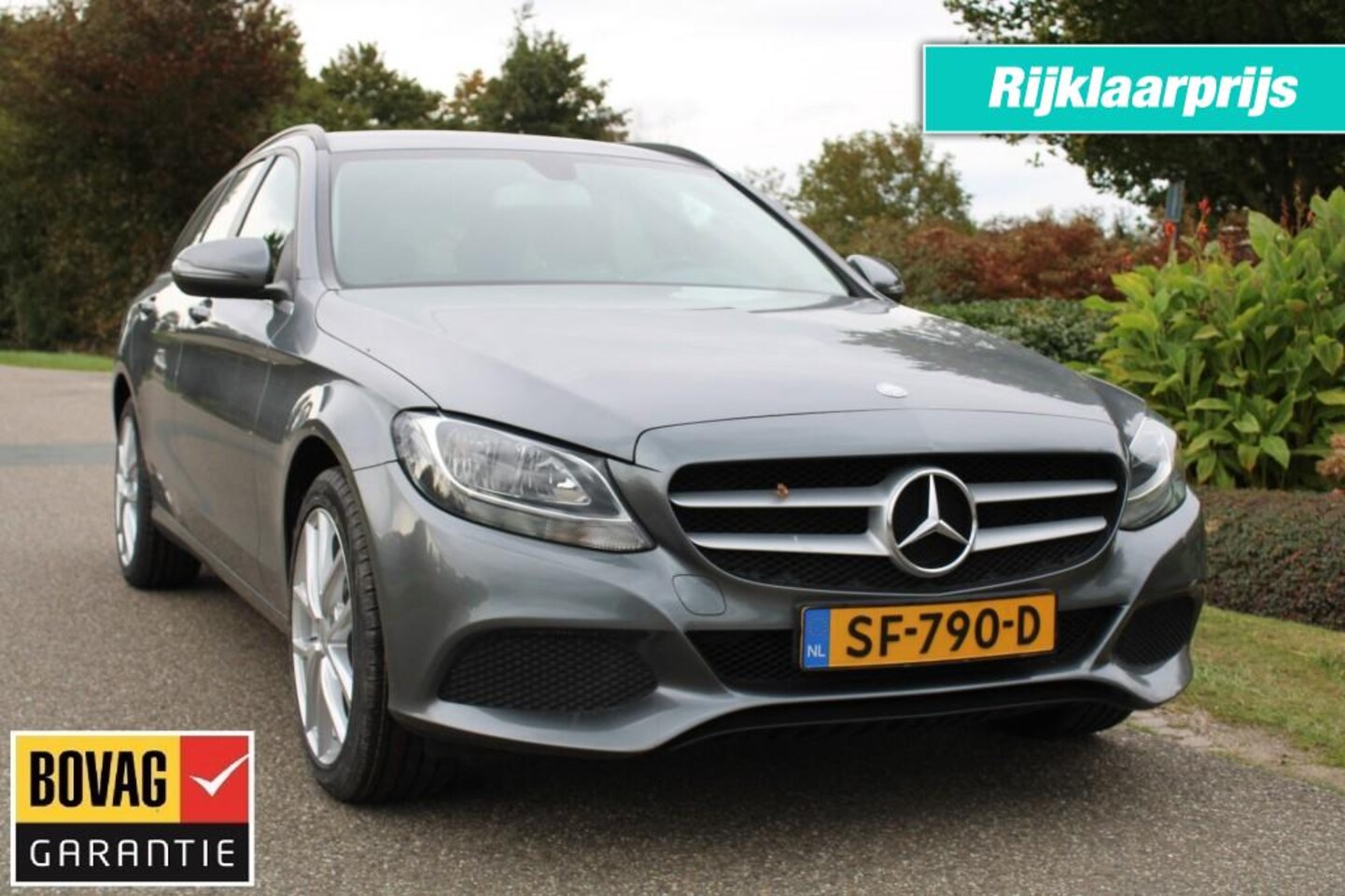 Mercedes-Benz C-klasse Estate - 200CDI 136pk Euro 6 Ambition Estate ECC/leer/cruise/navi/18 lm v - AutoWereld.nl