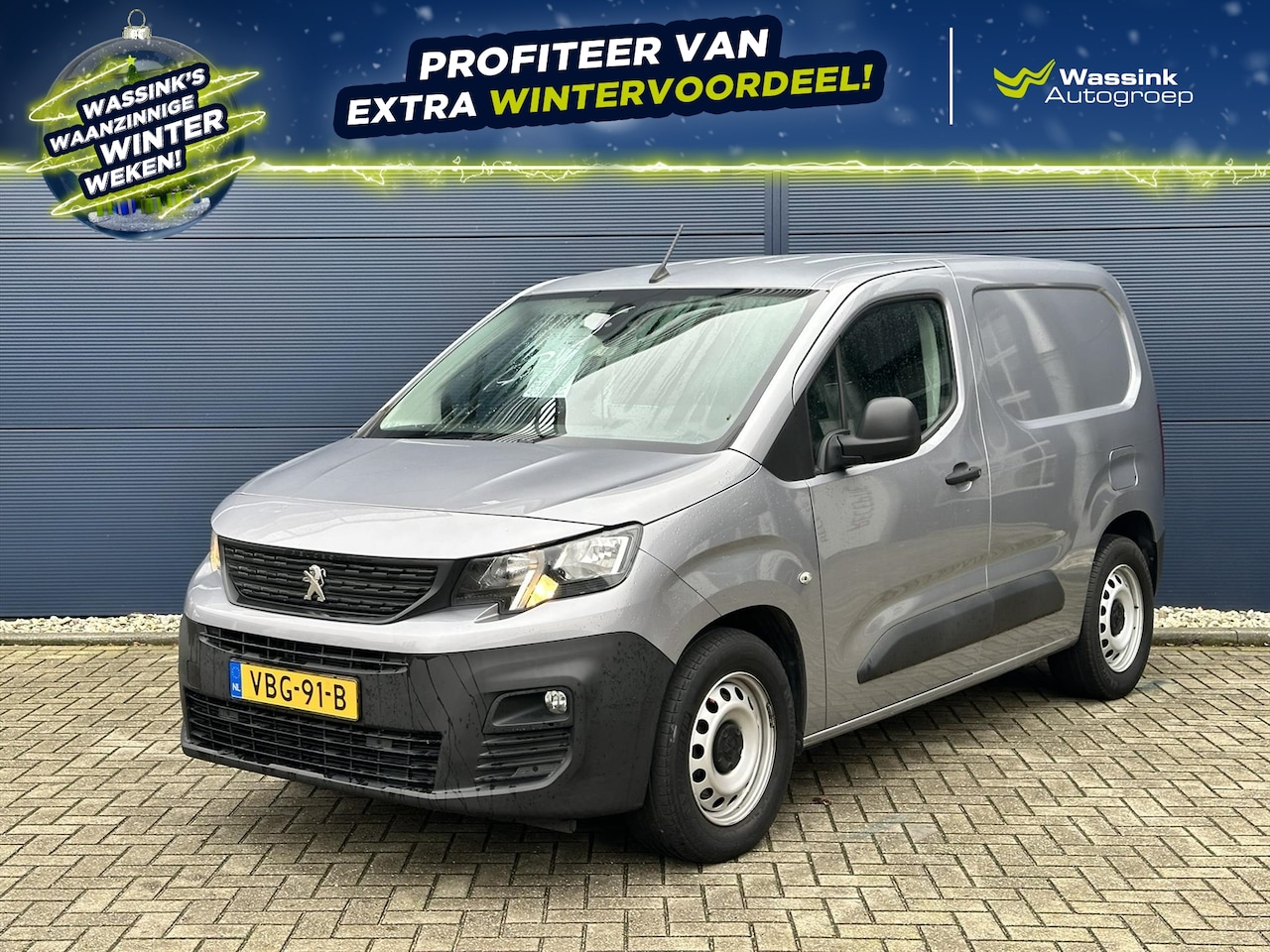 Peugeot Partner - New Grip 100pk I 1000kg I 3zits I Navigatie I Trekhaak I Schuifdeur rechts - AutoWereld.nl