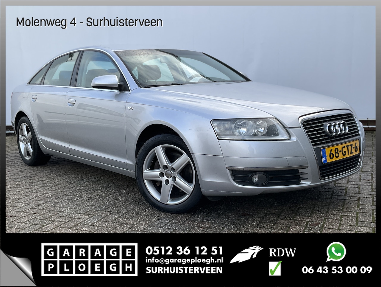 Audi A6 Limousine - 2.8 FSI 6-Cil Youngtimer Trekhaak 1900kg Leer Pro Line Business - AutoWereld.nl