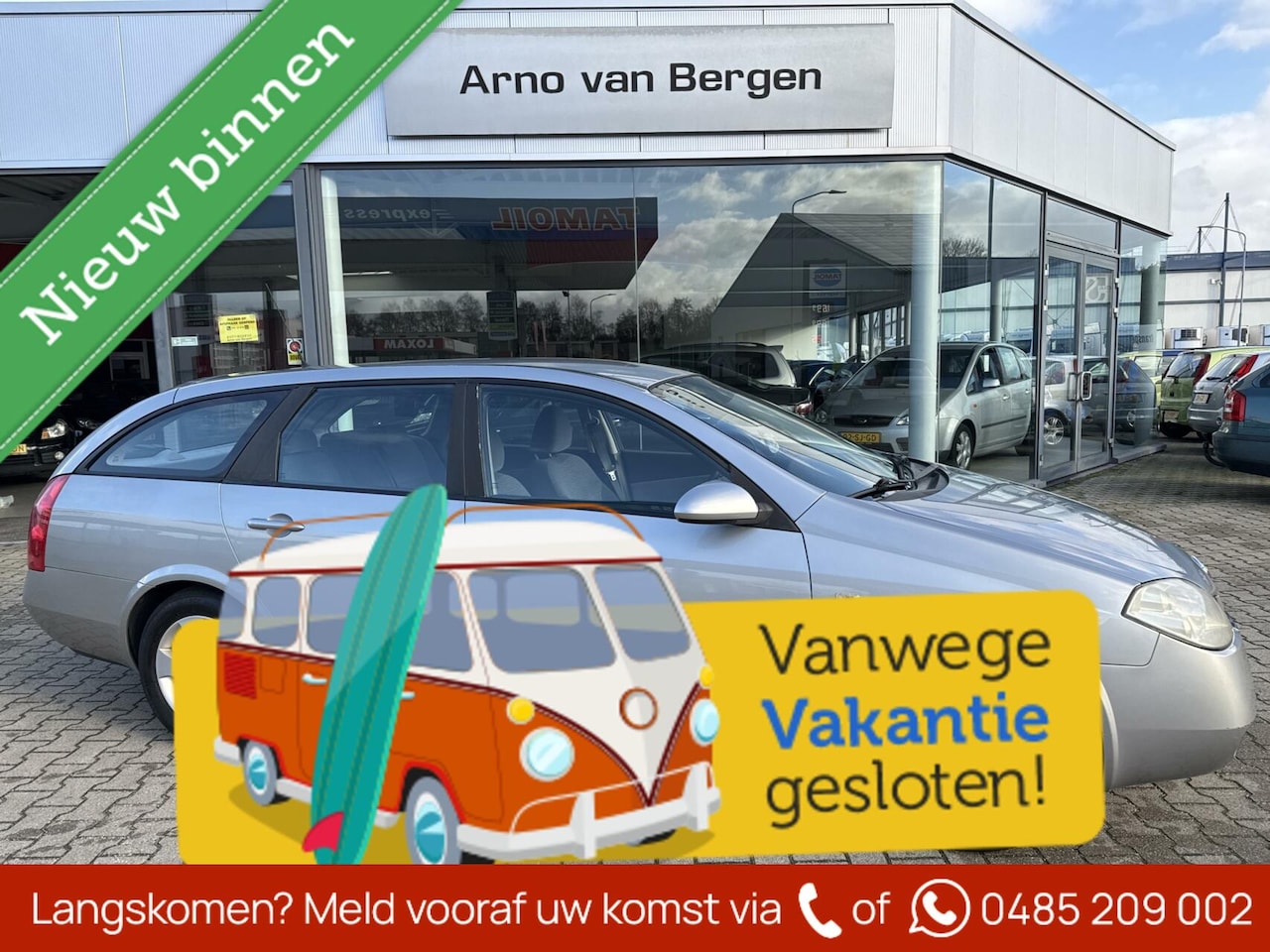 Nissan Primera Estate - 2.0 Acenta 2.0 Acenta, clima, cruisecontrol, navi, trekhaak, achteruitrijcamera. - AutoWereld.nl