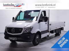 Mercedes-Benz Sprinter - 516 CDI 163 pk Pick Up/Open Laadbak Trekhaak 3500 kg, Airco, Cruise Control, 3-Zits, NL Au