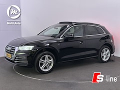 Audi Q5 - 50 TFSI e S Line Plug In Hybrid Dealer O.H PHEV | Panodak | Trekhaak af Fabriek | Sportsto