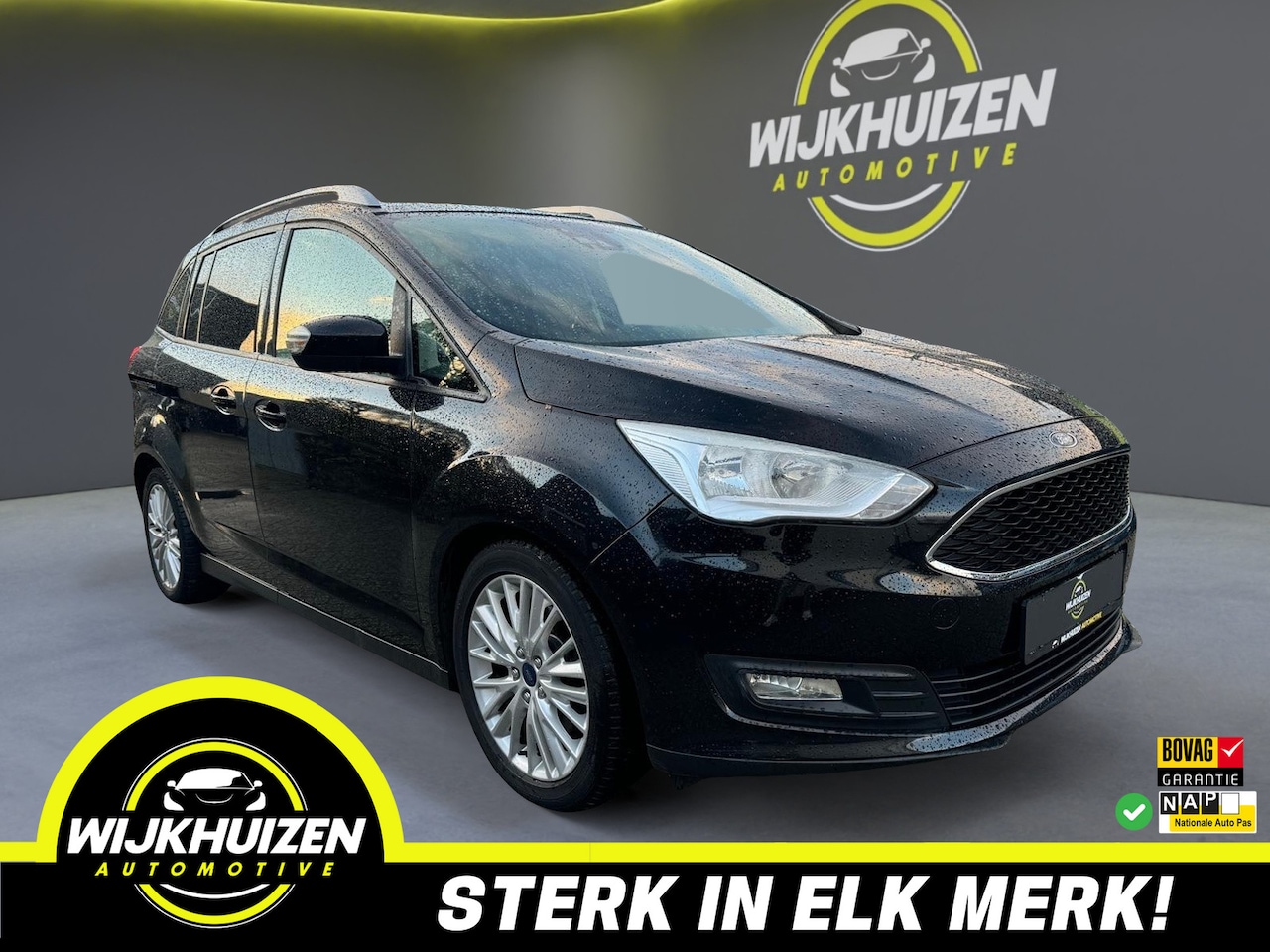 Ford Grand C-Max - 1.5 Titanium 7 Persoons Automaat met Panorama dak !!! Vol Opties !!! - AutoWereld.nl