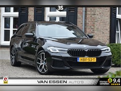 BMW 5-serie Touring - 530e M-Sport Pano Leder Memory Laser-Led Head-Up Trekhaak Camera Nieuw