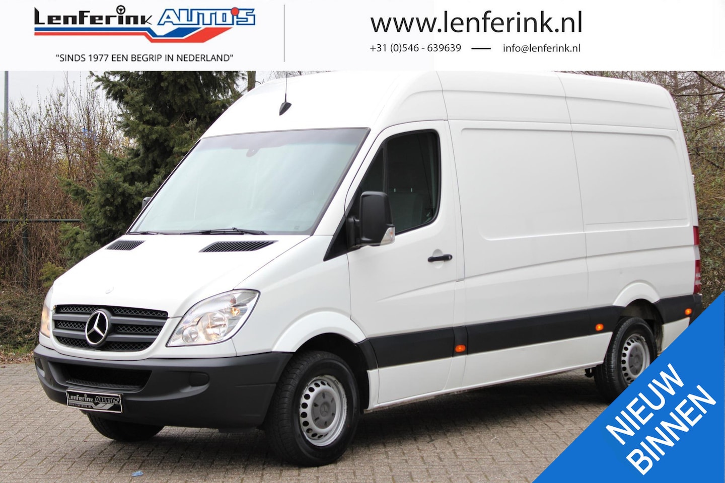 Mercedes-Benz Sprinter - 313 CDI 130 pk Automaat L2H2 Airco, APK 11-2025 Cruise Control, Trekhaak, 2-Zits - AutoWereld.nl