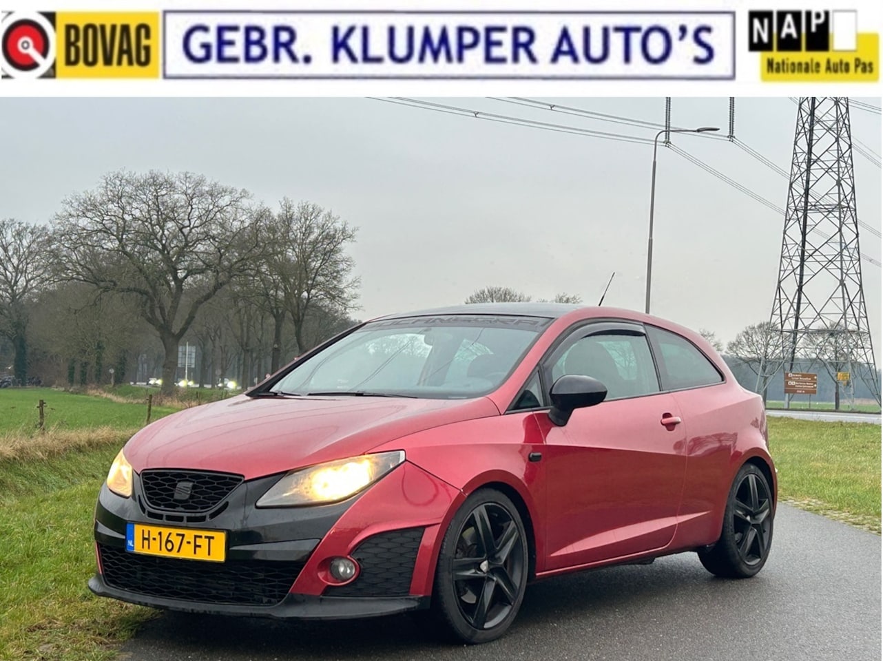 Seat Ibiza SC - 1.4 TSI Cupra Bocanegra Airco/ECC, Navi, Nieuwe ketting + turbo, 17" LM - AutoWereld.nl