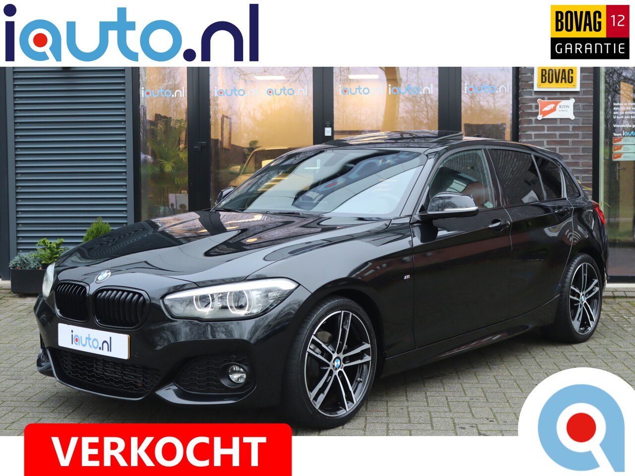 BMW 1-serie - 118i aut. M-Sport Shadow Line Pano/LED/Leder/Navi+/Apple CarPlay/18" - AutoWereld.nl