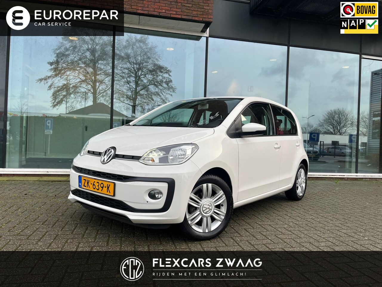 Volkswagen Up! - 1.0 BMT high up! - Automaat - Parkeerhulp - Climate - Winterpakket - Org.NL - AutoWereld.nl