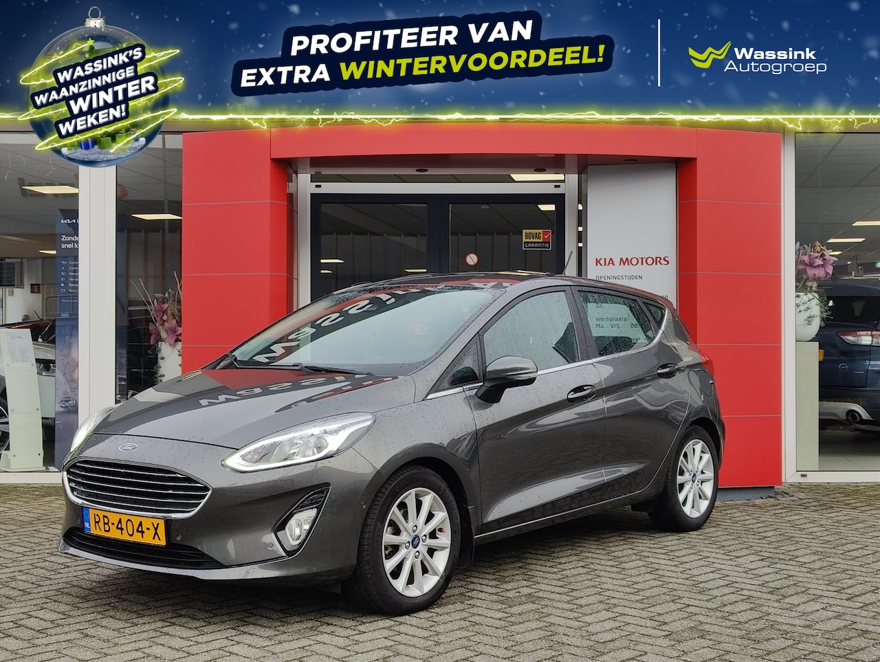 Ford Fiesta - 1.0 EcoBoost 100pk Aut 5dr Titanium | Trekhaak | Camera | PDC Voor + Achter | Automaat | C - AutoWereld.nl