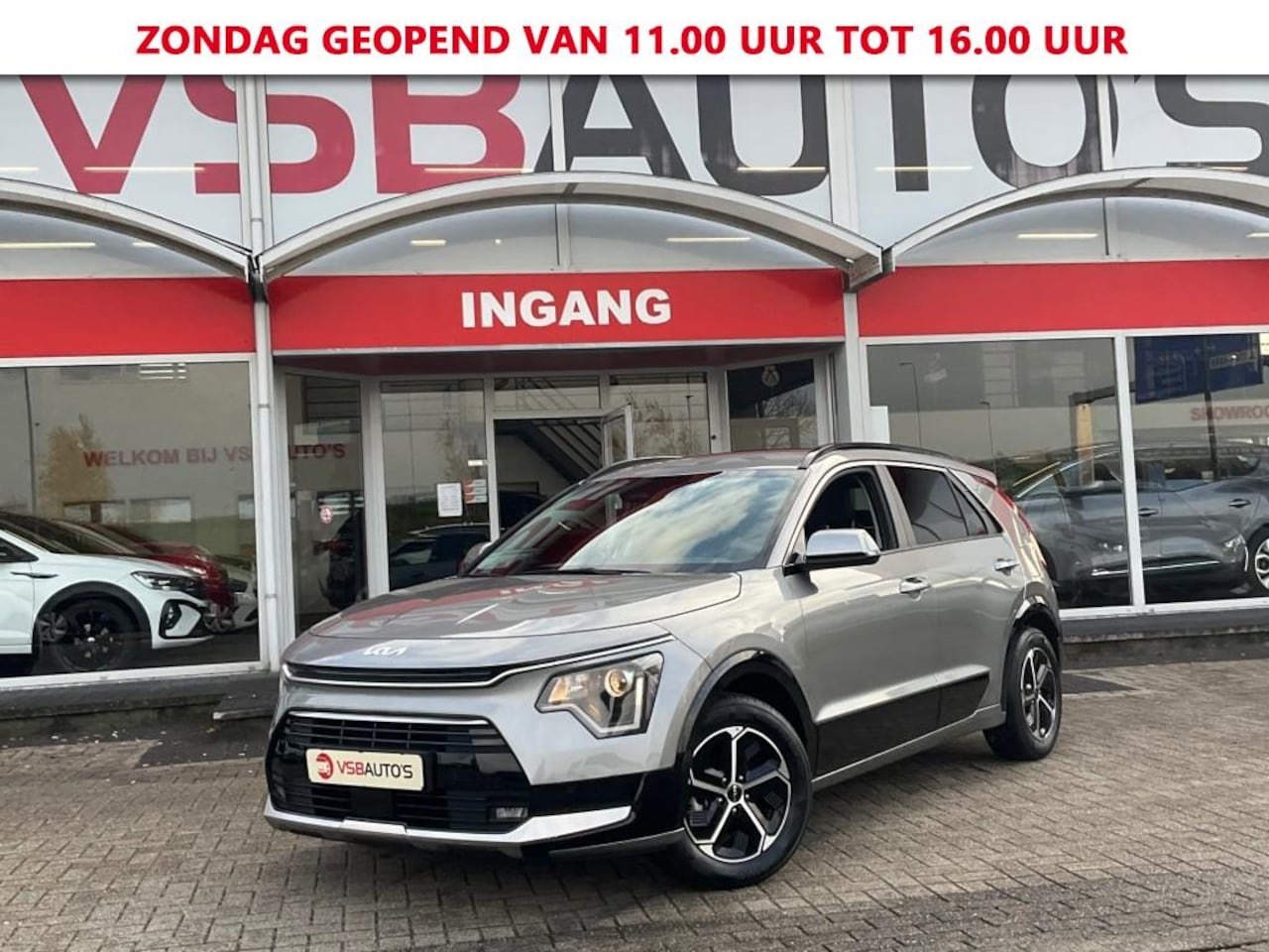 Kia Niro - 1.6 GDI HYBRID AUT. NW-MODEL HALF-LEER NAVI CAMERA AIRCO LMV PDC - AutoWereld.nl