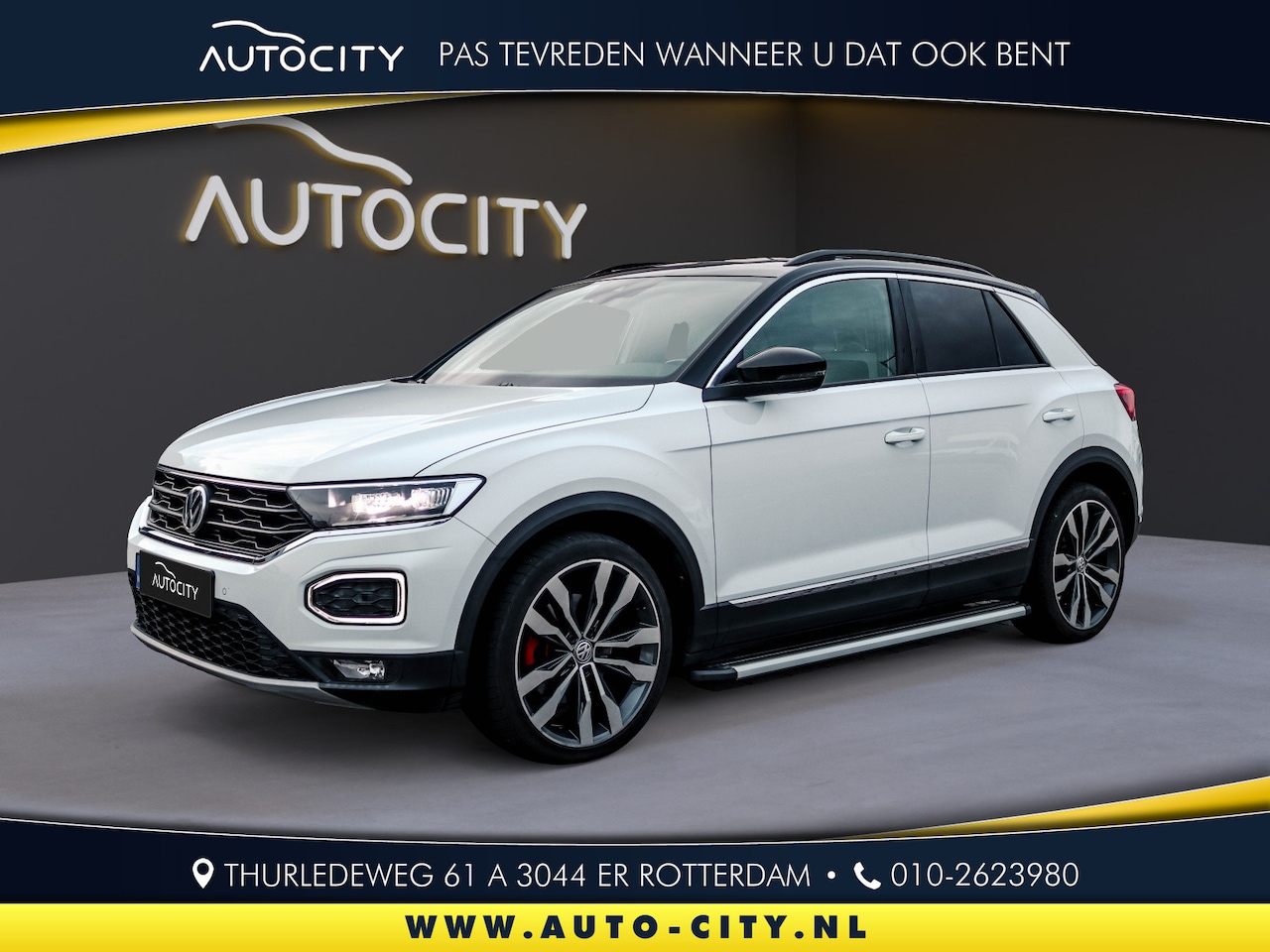 Volkswagen T-Roc - 2.0 TSI 4Motion R Line Velgen l Pano l Leder l Virtual l VOL OPTIE - AutoWereld.nl