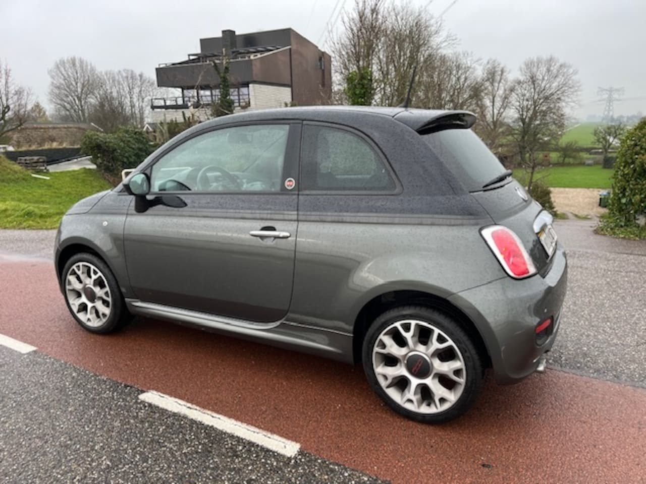 Fiat 500 - 1.2 Sport 84.535 km Nap zwart leer nwe d-riem + waterpomp - AutoWereld.nl