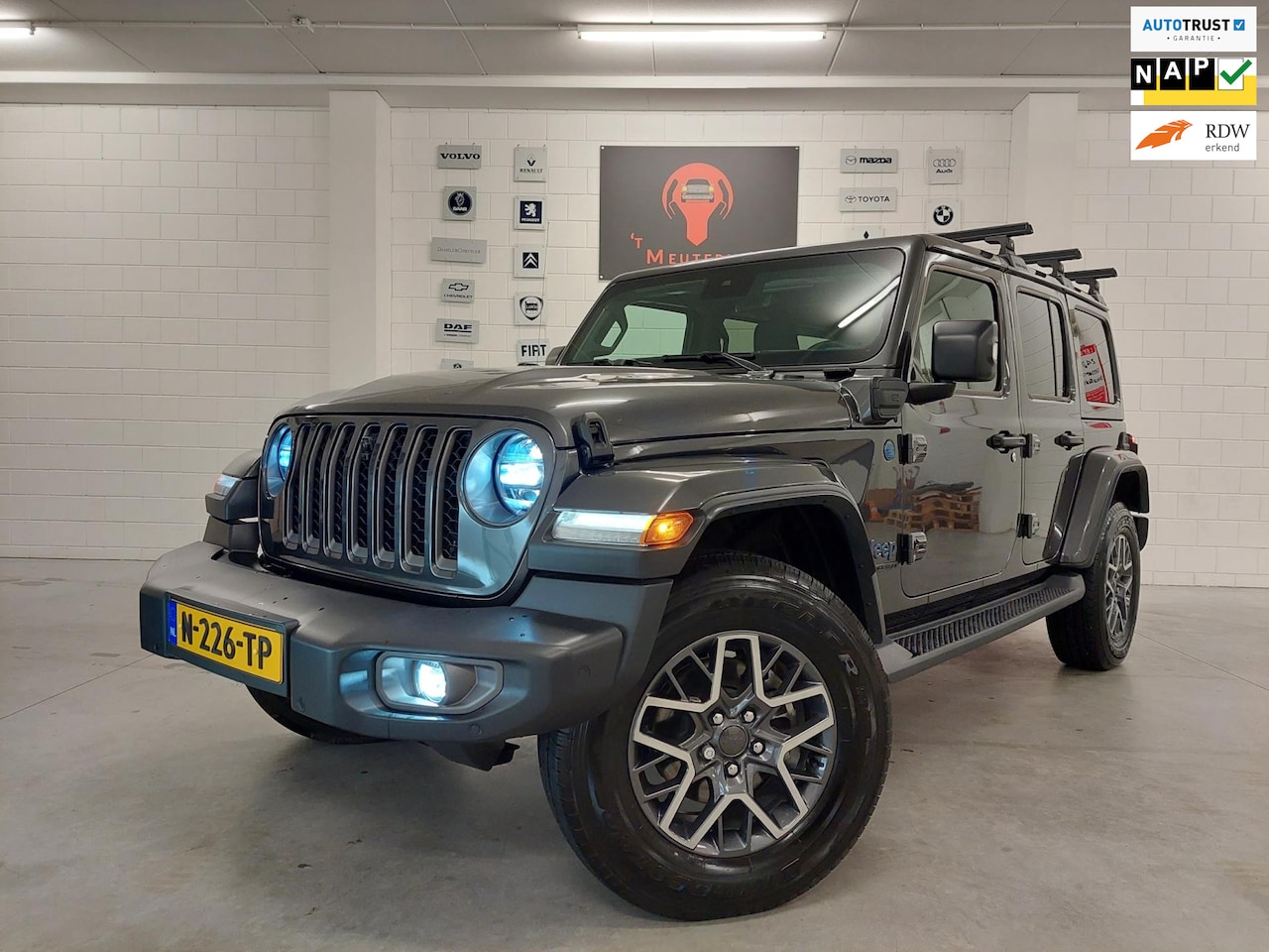 Jeep Wrangler Unlimited - 80th Anniversary 4xe 380 | 1 JAAR GARANTIE, VOL OPTIES EN MET VELE EXCLUSIEVE EXTRA'S ! - AutoWereld.nl