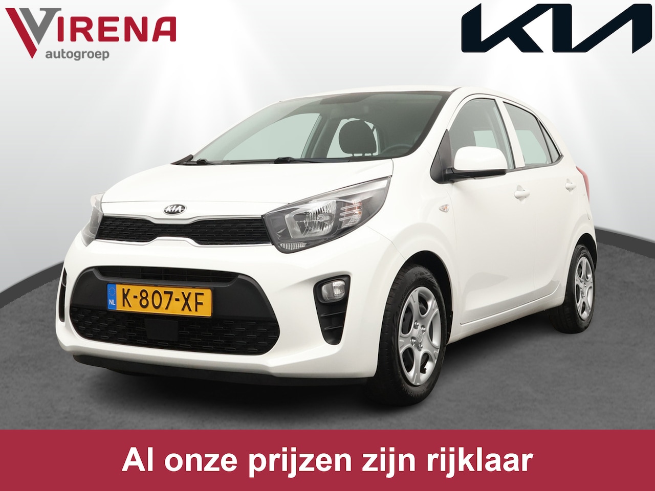 Kia Picanto - 1.0 DPi ComfortLine - Airco - Elektrische ramen - Radio - Bluetooth - Fabrieksgarantie tot - AutoWereld.nl